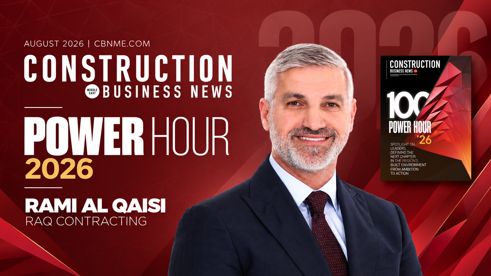 Rami Al Qaisi recognised in CBNME PowerHour 100 2026